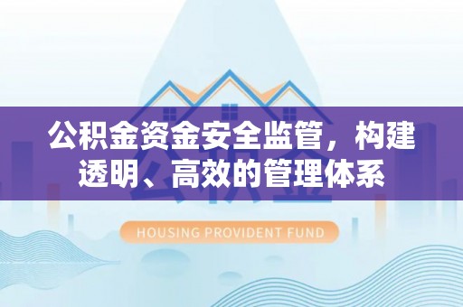 中阳公积金资金安全监管，构建透明、高效的管理体系