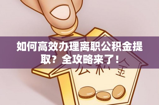 中阳如何高效办理离职公积金提取？全攻略来了！
